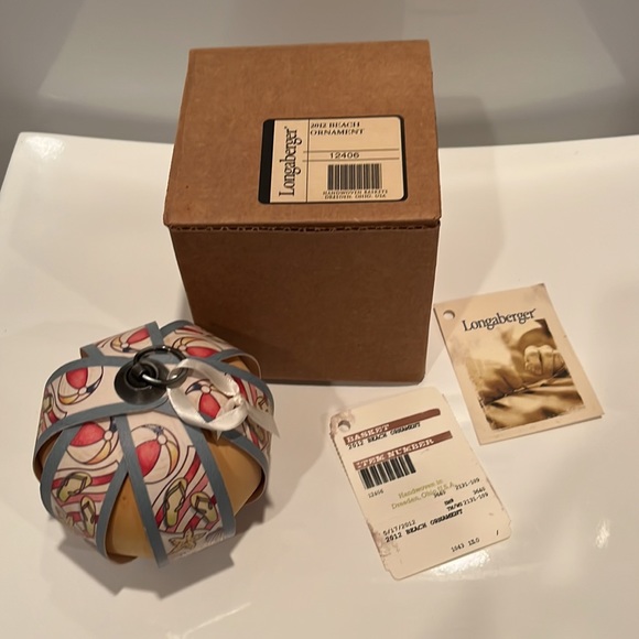 Longaberger Ornament - 2012 Beach Ornament NWT and NIB - Picture 6 of 13